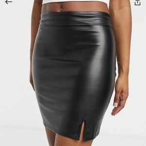 ASOS faux leather mini skirt